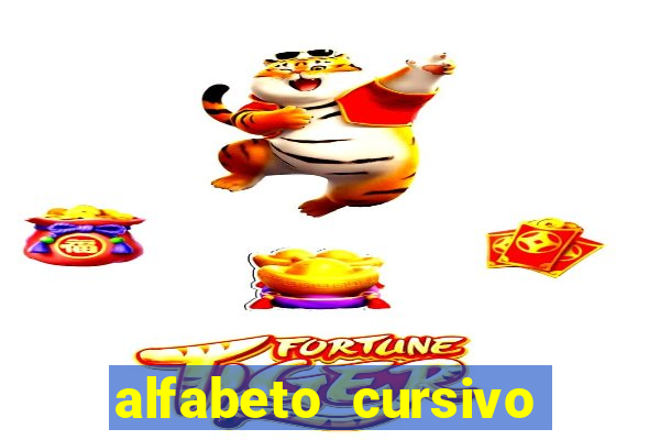 alfabeto cursivo para treinar caligrafia